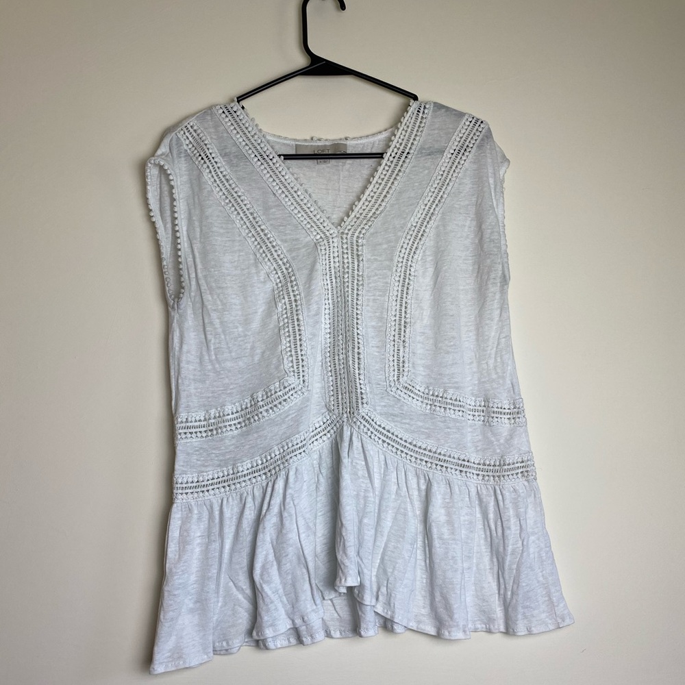 White Loft Tank Top